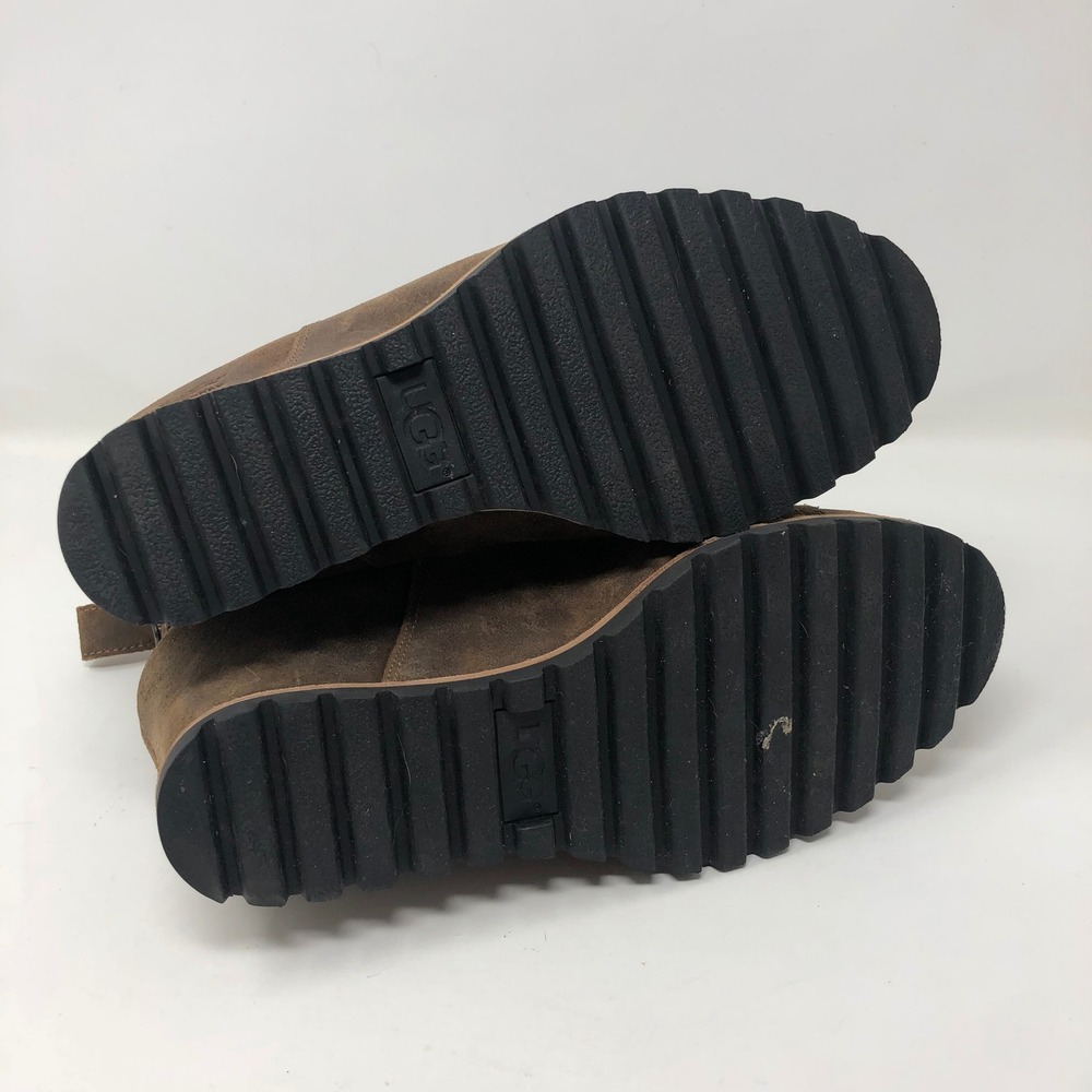 UGG Kasen Waterproof Wedge Bootie Women 7.5 Stout Brown Suede 1095136 - Picture 7 of 16